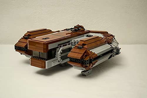 Kit de construcción de ciencia ficción de 3173 piezas Caballeros de la antigua República Ebon Hawk, Kit de bloques de construcción modelo de nave espacial de Star Wars, Compatible con LG