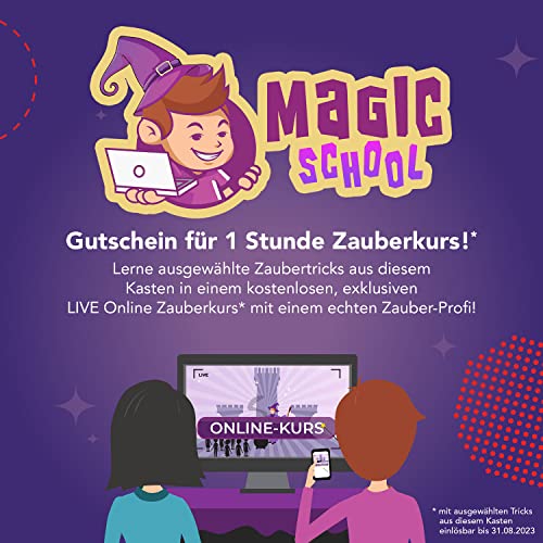 KOSMOS- Die Zauberschule Magic Silber Edition-Figura Decorativa, diseño de la Escuela Caja, Color Plata (601799)
