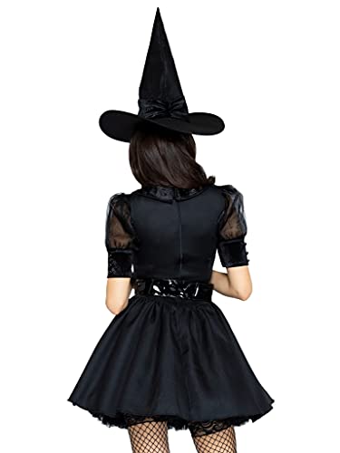 Leg Avenue Disfraz de bruja embrujante (M, negro)