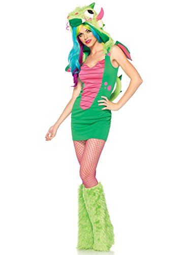 Leg Avenue Disfraz Dragón Mágico Mujeres Verde / Rosa Talla XS
