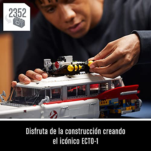 LEGO 10274 Icon ECTO-1 de los Cazafantasmas Maqueta para Construir para Adultos, Coche Ghsotbusters Coleccionista, Decoración Pascua, Idea de Regalo