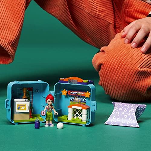 LEGO 41669 Friends Cubo de Futbolista de MIA, Juego de Viaje con Mini Muñeca, Juguete de Colección