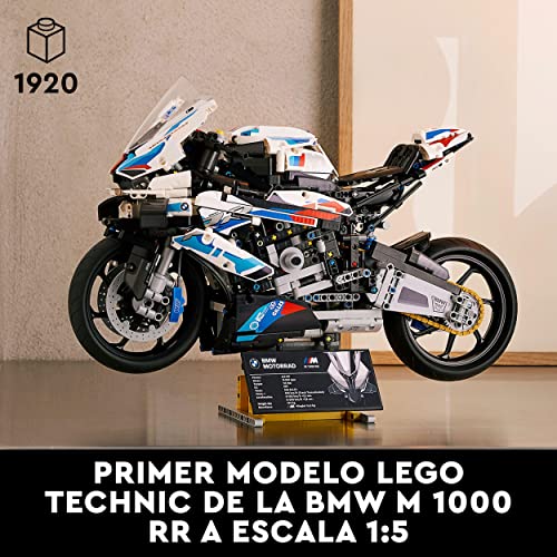 LEGO 42130 Technic BMW M 1000 RR, Motos a Escala, Regalo Original Coleccionable, Maqueta para Construir para Adultos