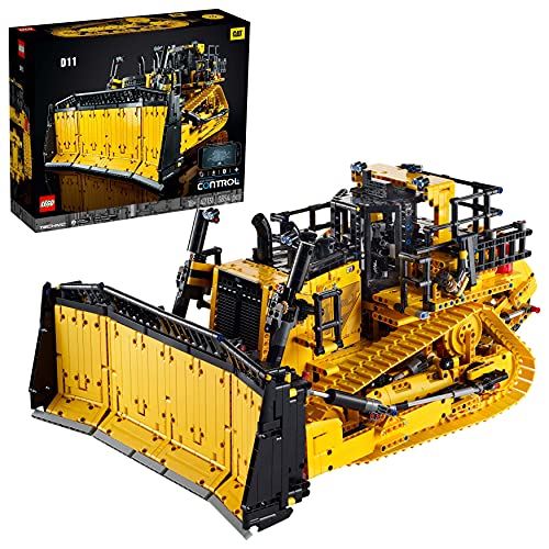 LEGO 42131 Technic Buldócer Cat D11 Controlado por App, Set de construcción para Adultos, vehículo a Motor para Construir con Control Remoto