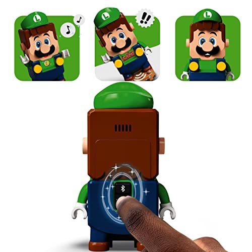 LEGO 71387 Super Mario Aventuras con Luigi Pack Inicial, Juguete con Mini Figura Interactiva, Set de Construcción, Starter Pack