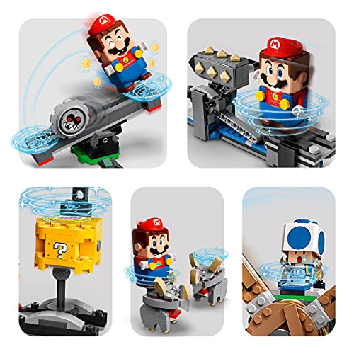 LEGO 71390 Super Mario Set de Expansión: Derribo de Los Reznors, Juguete de Construcción Coleccionable para Niños