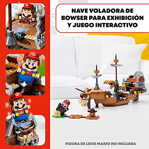 LEGO 71391 Super Mario Set de Expansión: Fortaleza Aérea de BowserJuguete de Construcción Coleccionable para Niños con Figuras