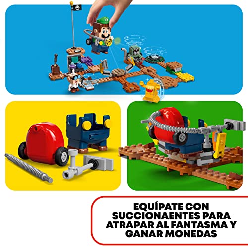 LEGO 71397 Super Mario Set de Expansión: Laboratorio y Succionaentes de Luigi’s Mansion, Juguete para Niños y Niñas 6 Años