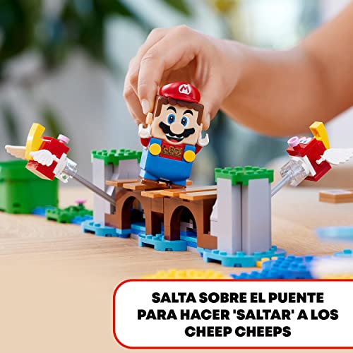LEGO 71400 Super Mario Set de Expansión: Desafío en Las Olas contra el Gran Erincho, Juguete para Niños y Niñas 7 Años