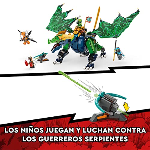 LEGO 71766 Ninjago Dragón Legendario de Lloyd, Set de Ninjas con Figuras de Guerreros para Niños 8 Años con Bandera Coleccionable