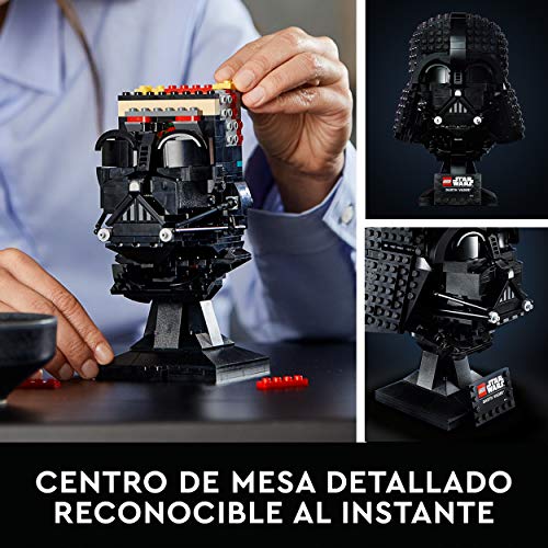 LEGO 75304 Star Wars Casco de Darth Vader, Maqueta para Construir para Adultos, Día del Padre Regalos Originales, Decoración, Modelo Coleccionista