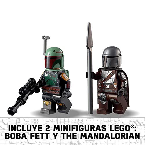 LEGO 75312 Star Wars Nave Estelar de Boba Fett, Juguete de Construcción para Niños a Partir de 9 Años, Modelo Mandalorian con 2 Minifiguras