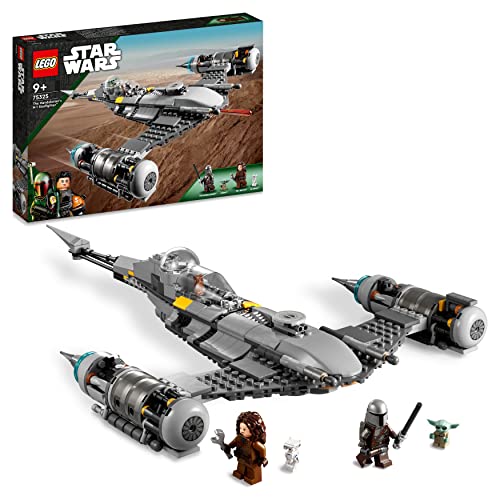 LEGO 75325 Star Wars Caza Estelar N-1 de The Mandalorian, Set de El Libro de Boba Fett con Mini Figuras de Baby Yoda y Droide, Juguete Construible para Niños