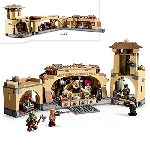 LEGO 75326 Star Wars Sala del Trono de Boba Fett, Juego de Construcción para Niños de 9 Años con Mini Figuras de la Saga, Palacio de Jabba The Hutt