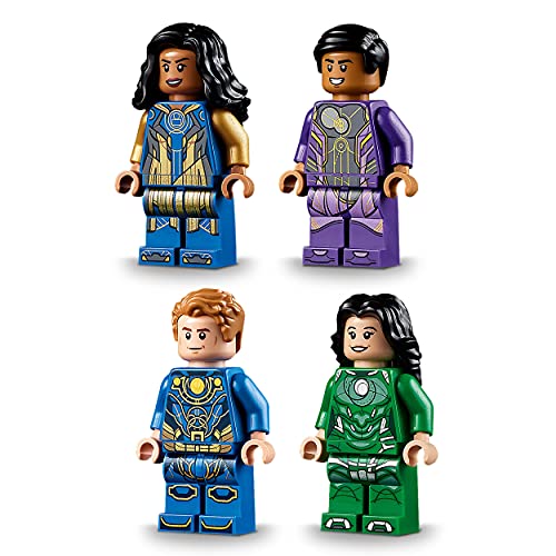 LEGO 76155 Marvel The Eternals A la Sombra de Arishem, Juguete de Construcción de Superhéroes para Niños + 7 años