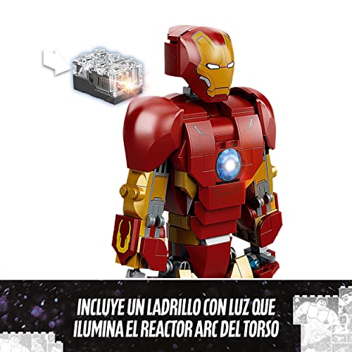 LEGO 76206 Marvel Figura de Iron Man, Juguete de Construcción Coleccionable de los Vengadores: La Era de Ultron, Set de la Saga del Infinito