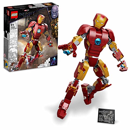 LEGO 76206 Marvel Figura de Iron Man, Juguete de Construcción Coleccionable de los Vengadores: La Era de Ultron, Set de la Saga del Infinito
