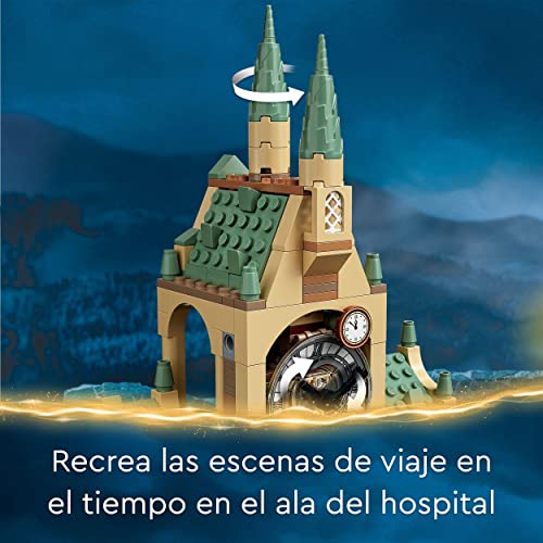 LEGO 76398 Harry Potter ala de Enfermería de Hogwarts, Castillo de Juguete con Torre y Mini Figura Ron Weasley, Set de Construcción Pirsionero de Azkaban