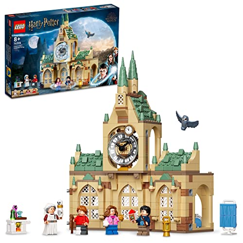 LEGO 76398 Harry Potter ala de Enfermería de Hogwarts, Castillo de Juguete con Torre y Mini Figura Ron Weasley, Set de Construcción Pirsionero de Azkaban