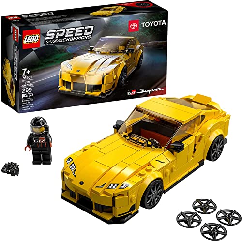 LEGO 76901 Speed Champions Toyota GR Supra, Coche Deportivo Coleccionable de Juguete para Construir para Niños +7 Años