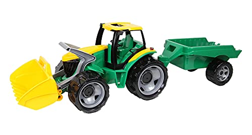Lena 2123 - Potente Gigantes Tractor con Pala y Remolque, 100 kg de Capacidad, Aproximadamente 62 cm