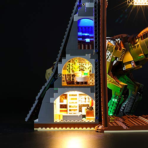 LIGHTAILING Conjunto de Luces (Jurassic World Parque Jurásico: Caos del T. Rex) Modelo de Construcción de Bloques - Kit de luz LED Compatible con Lego 75936 (NO Incluido en el Modelo)