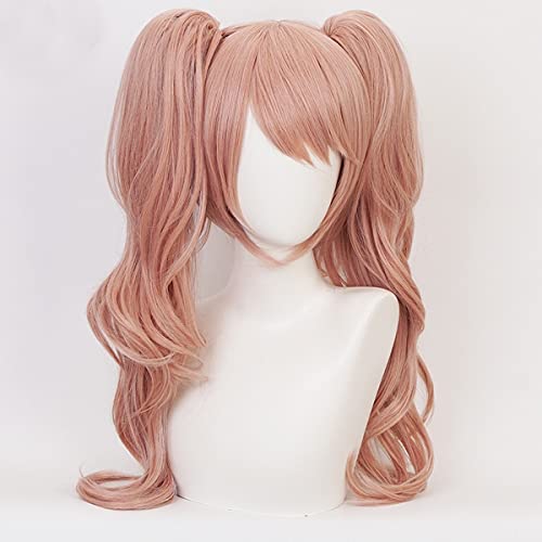 Linna con clips de oso, peluca de Anime Cosplay, peluca de pelo sintético resistente al calor, peluca de juego de rol