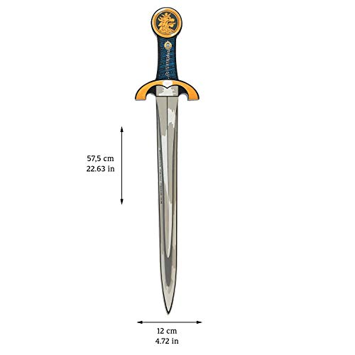 Liontouch 103LT Noble Espada de Caballero de Juguete de Espuma para niños, Color Azul | Forma Parte de una línea de Disfraces para niños