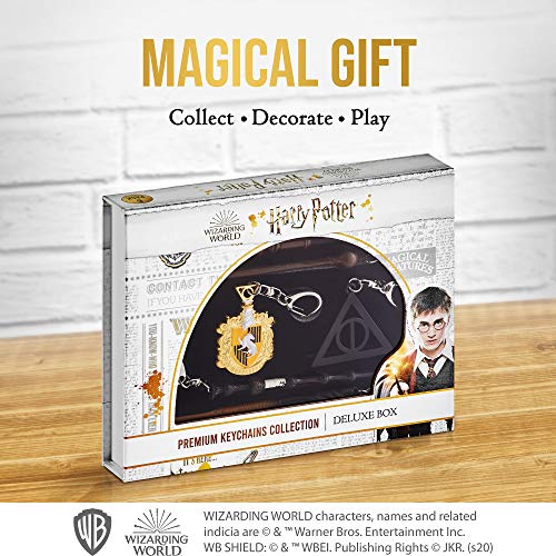 Llaveros de Harry Potter juego de 6 - Incluye llaveros de varita de Minerva McGonagall, Remus Lupin, Neville Longbottom y más - Regalos y accesorios de Harry Potter de PMI