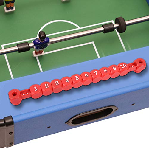 Lsaardth Marcador - 2 Piezas Azul Rojo Mini Mesa multifunción Juego de futbolín de fútbol Marcador de Unidad de puntuación de Billar