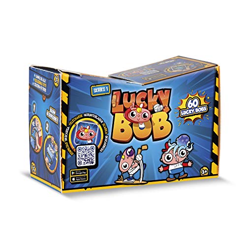 LUCKY BOB Pack de 2 Figuras coleccionables, 2 Accesorios y 2 Cartas para interactuar con la App