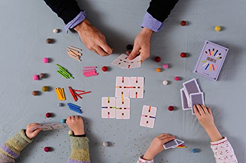 Ludilo - ColorFox - Juegos de mesa para niños mayores de 6 años, juego de cartas, juego lógica y estrategia, educativo y familiar, tres niveles de dificultad