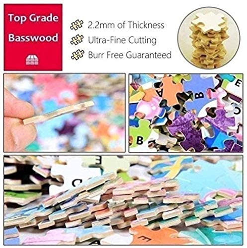 LZQZJD 4000 Piece Wooden Puzzle Godfather and Child Puzzle Wooden Puzzle Assembling Toy Family Interactive Game