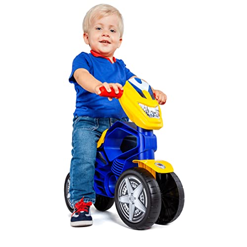 M MOLTO | Moto Correpasillos My First Azul | Moto Infantil de 4 Ruedas Todo Terreno | Juguetes Infantiles Seguros y Resistentes | Fomenta el Desarrollo de Niños y Niñas | De 12 a 36 Meses