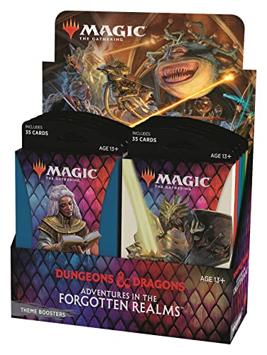 Magic: The Gathering - Aventuras en los reinos olvidados Tema Booster Exhibición de 12 Paquetes