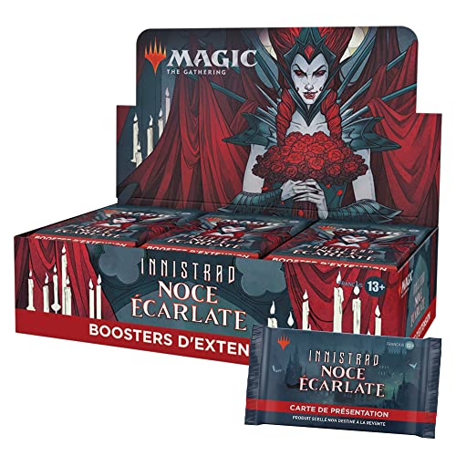 Magic The Gathering- Caja de expansión Innistrad: Boce Escarlate, 30 boosters y Tarjeta de presentación (Wizards of The Coast C90981010)