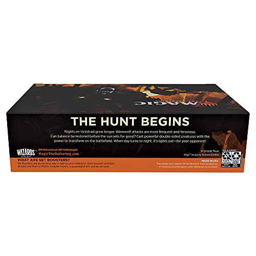Magic The Gathering Innistrad: Midnight Hunt Set Booster Box, 30 Paquetes (Wizards of The Coast C89630001)