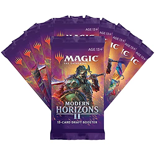 Magic: The Gathering Modern Horizons - Paquete de 2 Unidades, 10 potenciadores y Accesorios, Multi