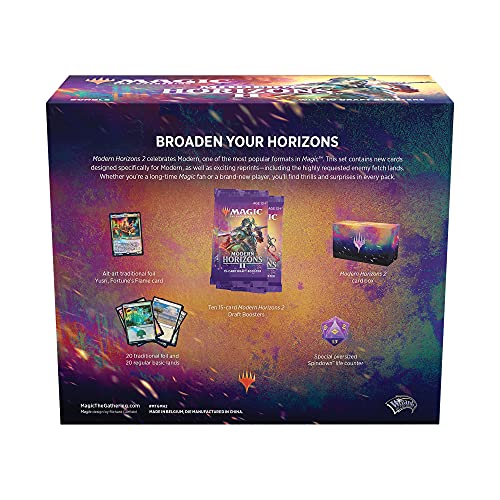 Magic: The Gathering Modern Horizons - Paquete de 2 Unidades, 10 potenciadores y Accesorios, Multi