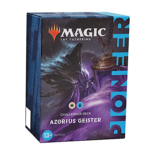 Magic the Gathering Pioneer Challenger Deck 2021 – Espíritus azorius (Blanco y Azul) (Wizards of The Coast C94461000)