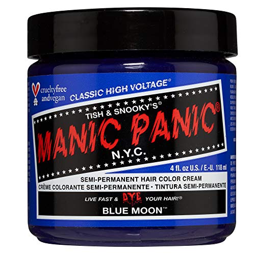 Manic Panic - Blue Moon Classic Creme Vegan Cruelty Free Blue Semi Permanent Hair Dye 118ml