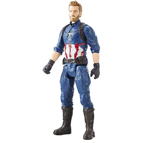 Marvel- Figura Titan Hero Series Infinity War, Capitan America (Hasbro E1421EU4)