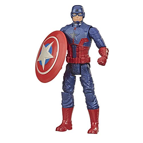 Marvel-Hasbro Gamerverse-Figura de acción de 6 Pulgadas, diseño de Capitán América Inspirado en el Juramento de Videojuegos, Edades de 4 años en adelante F0279