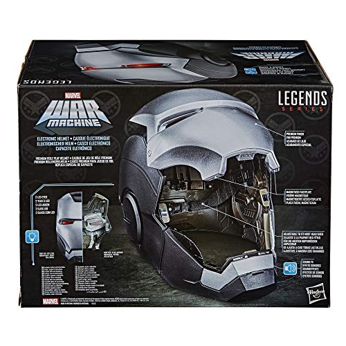 Marvel Legends Casco War Machine Gear Escala 1:1 Replica F07655l0, Color, One Size (Hasbro HSBF07655L0)