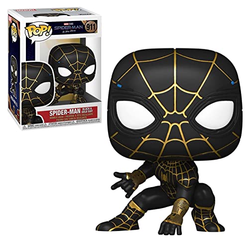 Marvel: Spider-Man: No Way Home - Spider-Man in Black and Gold Suit Funko Pop! Vinyl Figure (Bundled with Compatible Pop Box Protector Case)