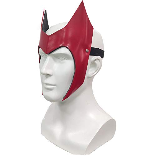 Máscara de látex de bruja escarlata Wanda Maximoff casco de cosplay accesorios de fiesta de Halloween disfraz de mascarada