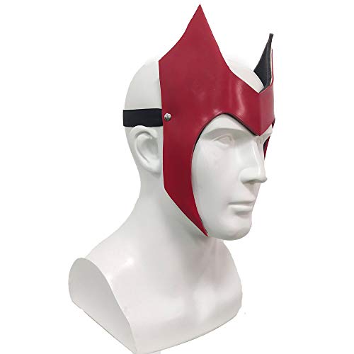 Máscara de látex de bruja escarlata Wanda Maximoff casco de cosplay accesorios de fiesta de Halloween disfraz de mascarada