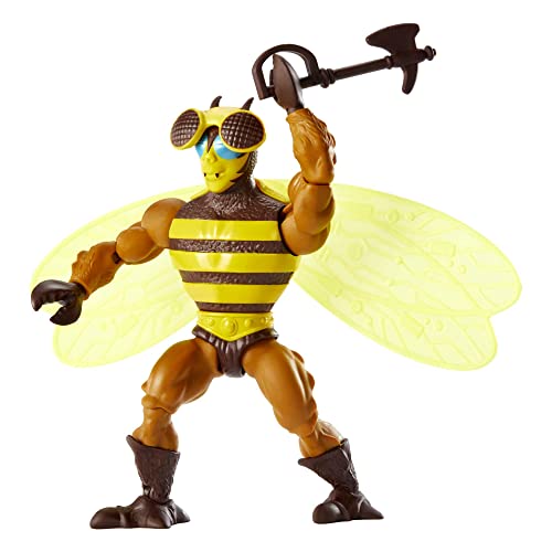 Masters of the Universe Origins Buzz-Off figura de acción, muñeco articulado de juguete (Mattel HDR88)