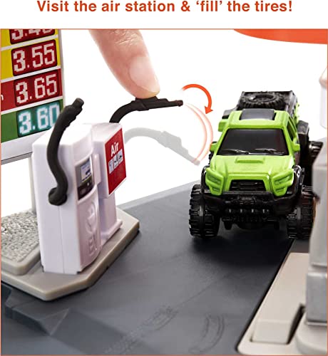 Matchbox Gasolinera Set de juego para coches de juguete (Mattel GVY84)