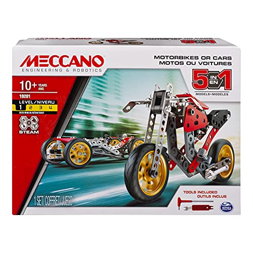 Meccano MEC MDL 5 en 1 St Fighter Bike CN UPCX GML, 6053371, Multicolor , color/modelo surtido